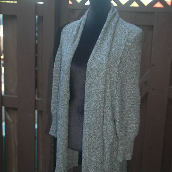 Lou & Grey XS/S Charcoal Grey Cardigan Sweater SUPER COZY - Picture 2 of 3